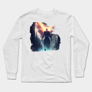 Monster with huge wings Long Sleeve T-Shirt